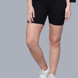 Aimly Women Pack Of 2 Skinny Fit Mid-Rise Cotton Cycling Sports Shorts-image-75