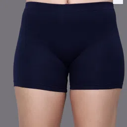 Aimly Women Pack Of 2 Mid-Rise Skinny Fit Cotton Cycling Sports Shorts-image-32