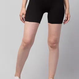 Apraa & Parma Women Skinny Fit Mid-Rise Pure Cotton Cycling Sports Shorts-41