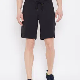 JUMP USA Men Black Mid-Rise Sports Shorts-picture-42