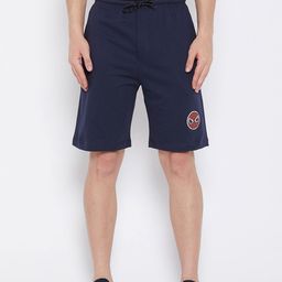 Marvel by Wear Your Mind Men Navy Blue Avengers Sports Shorts-image-82