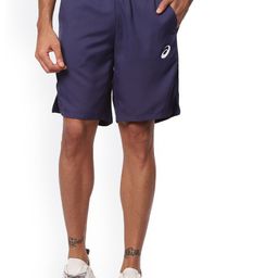ASICS Men Navy Blue Solid Court M 9In Sports Shorts-image-35