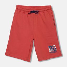 Blue Giraffe Boys Regular Fit Pure Cotton Terry Shorts-image-12