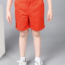 One Friday Boys Cotton Regular Fit Shorts-image-3