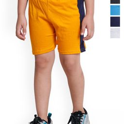 BAESD Boys Pack Of 5 High Rise Cotton Sports Shorts-14