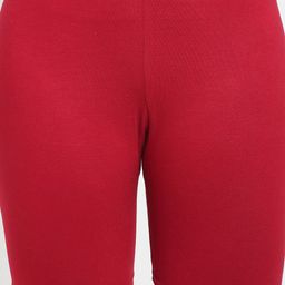 GRACIT Women Pink & Red Set Of 2 Biker Shorts image 5