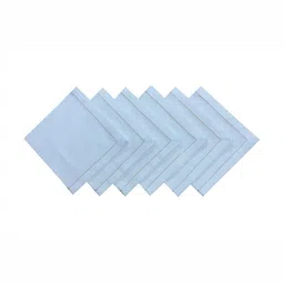 FOVEROS White 6 Pieces Cotton Mitered Corners Table Napkins-picture-45
