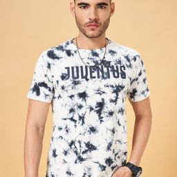 SF JEANS by Pantaloons Tie & Dyed Slim Fit Cotton T-shirt-image-10