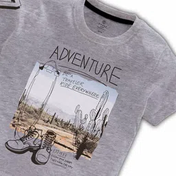 CODEZ Boys Graphic Printed Short Sleeves Cotton T-shirt image 2