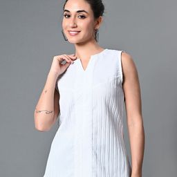 The Roadster Lifestyle Co V-Neck Sleeveless Top-image-77
