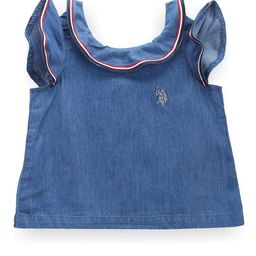 U.S. Polo Assn. Kids Girls Rufflle Top-picture-22