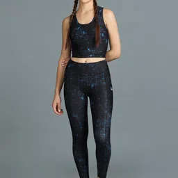 The Dance Bible Printed Activewear Padded Top & Leggings Co-Ord Set-picture-41