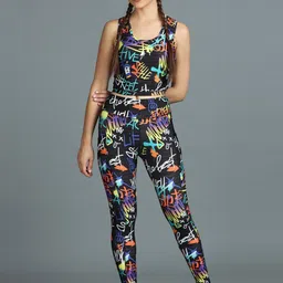 The Dance Bible Printed Activewear Padded Top & Leggings-picture-53