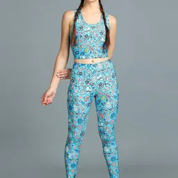 The Dance Bible Printed Activewear Padded Top & Leggings Co-Ords Set-picture-21