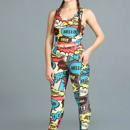 The Dance Bible Printed Activewear Padded Top & Leggings Co-Ords Set-picture-31