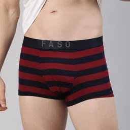 FASO Striped Organic Cotton Trunks FS2007-SQ-MAROON-picture-18