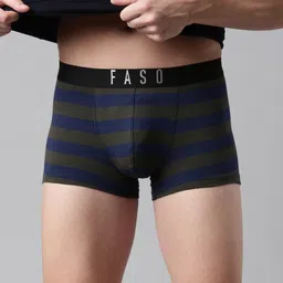 FASO Striped Organic Cotton Trunks FS2007-SQ-DEEPOLIVE-picture-13