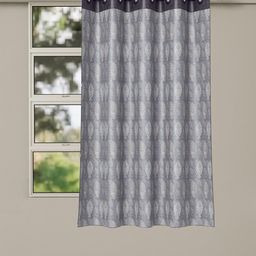 Kuber Industries Grey & White Ethnic Motifs Window-47