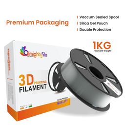 AlmightyFila 3D Printer Filaments PLA+ SILVER GRAY 1.75 MM / 1 KG image 5