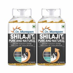 Dr. Morepen Shilajit (Pack of 2),  60 capsules -14