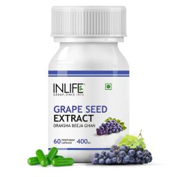 INLIFE Grape Seed Extract (400mg),  60 veggie capsule(s) -56