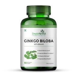 Simply Herbal Ginkgo Biloba with Brahmi,  90 capsules -31