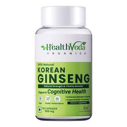 Health Veda Organics Korean Red Ginseng,  60 veggie capsule(s) -29