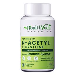 Health Veda Organics N-Acetyl L-Cysteine,  60 capsules -5