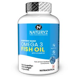Naturyz Burpfree Nano Omega 3 Fish Oil with Vitamin D3,  50 softgels -4