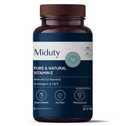 Miduty Pure & Natural Vitamin E,  30 softgels -22