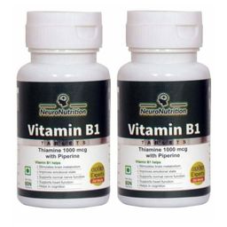NeuroNutrition Vitamin B1,  Unflavoured (Pack of 2)  60 tablet(s) -25