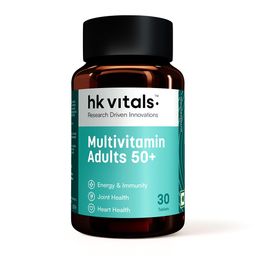 HealthKart HK Vitals Multivitamin Adults 50+, Unflavoured 30 tablet(s)-0