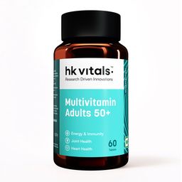 HealthKart HK Vitals Multivitamin Adults 50+, Unflavoured 60 tablet(s)-1