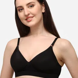 Lenissa Black T-shirt Bra-Half Coverage Lightly Padded L-119-picture-37