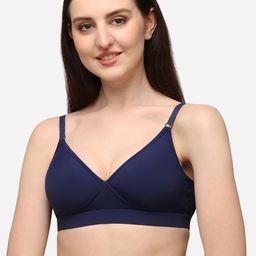 Lenissa Navy Blue T-shirt Bra-Half Coverage Lightly Padded L-124-picture-31