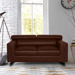 woodsworth from pepperfry Xaviec 2 Seater Sofa in Dark Brown Colour-picture-38