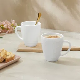 Orbit Tea/Coffee Bone-Ash Free, Crockery Set Ideal for Daily Use & Gifting Opalware Coffee Mug-image-37