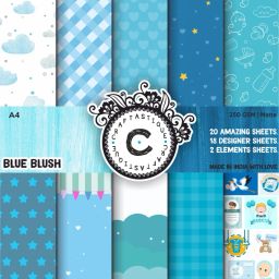 Blue Blush Designer Paperpack A4 250 gsm Craft paper-22
