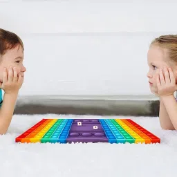 Pop It Dice Board Game – Rainbow Toy for Anxiety Relief-12