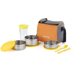 varmora Set of 4 Insulated Stainless Steel Airtight Tiffin with Bag-picture-43