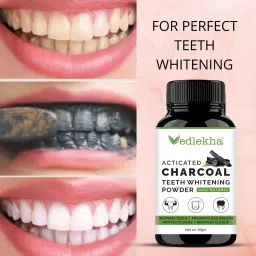 COCONUT SHELL CHARCOAL TEETH WHITINING POWDER REMOVES BAD BREATH AND CLEAN TEETH Teeth Whitening Kit-picture-23