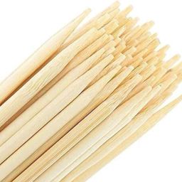 Bamboo Skewers/Kabab/Burger/Barbecue Sticks (14 inch 5mm Potato Stick) 45 sticks Disposable Bamboo Roast Fork Set-image-40