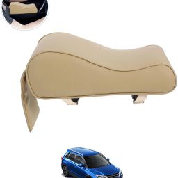 Universal Beige Arm Pain Releif Armrest/Handrest With Phone Holder For Car-285 Car Armrest Cover-image-99
