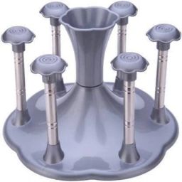 Glass and Spoon Organiser for Glasses and Cutlery Glass Stand Holder Plastic Plastic, Steel Glass Holder-image-85
