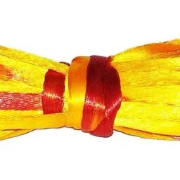 Vedroopam Sacred Puja Dhaga, Kalawa, Nazar Suraksha. (Red Yellow Silky Strap, 5 Meters) Thread-18