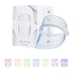 WBC WorldBeautyCare 7-Color LED Light Therapy Mask - White-32