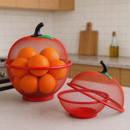 Net Fruits & Vegetables Basket Stainless Steel Fruit & Vegetable Basket-image-85