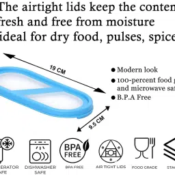 Modular Containers Lids for Boxes Compatible with Cutting EDGE Containers Only 7.4 inch, 3.7 inch Lid Set image 3