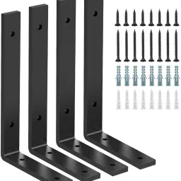 Shelf Brackets 10" x 6" – Heavy Duty, Set of 4 10 inch Shelf Bracket-19