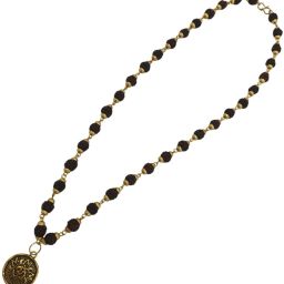 Gold-plated Beads Brass, Wood Pendant-image-37